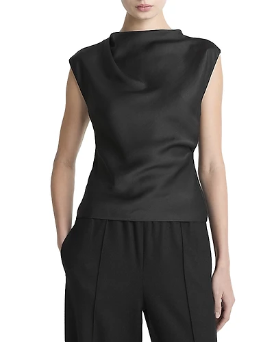Vince Draped Cowlneck Top