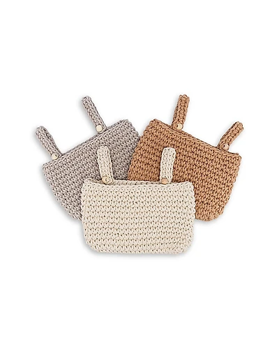 Crane Baby Charlie Farmhouse Crochet Crib Storage, 3 Pack