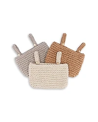 Crane Baby Charlie Farmhouse Crochet Crib Storage, 3 Pack