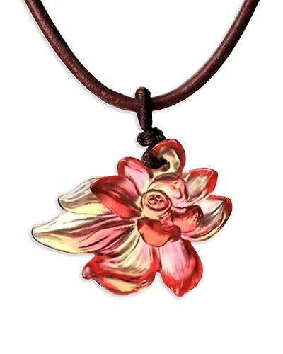 Liuli Lotus Heart of Purity Necklace, 27