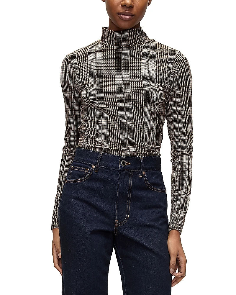 Veronica Beard Nate Mock Neck Top