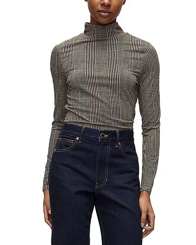 Veronica Beard Nate Mock Neck Top