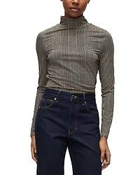 Veronica Beard Nate Mock Neck Top