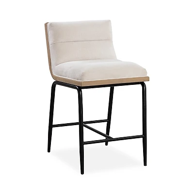 Sunpan Abilene Counter Stool, Polo Club Muslin