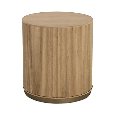 Sunpan Kalla Side Table, Rustic Oak