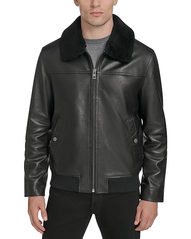 Andrew Marc Hedland Aviator Leather Jacket