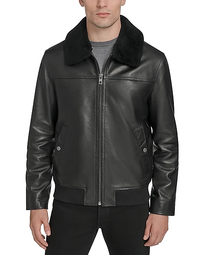 Andrew Marc Hedland Aviator Leather Jacket