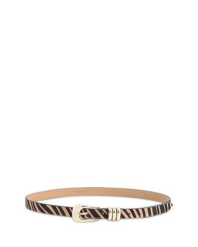 Ettika Women's Thin Tiger Print Belt
