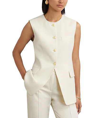 Reiss Athena Long Line Waistcoat