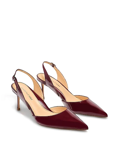 Marion Parke Women's Classic Patent 70 Slingback Pumps