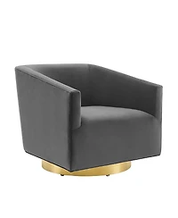Modway Twist Accent Lounge Performance Velvet Swivel Chair