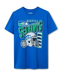 Junk Food Clothing Unisex Nfl Seattle Seahawks Checkdown Flea Market Tee