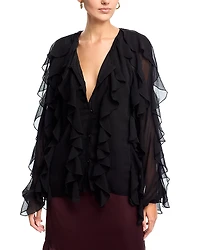 Area Stars Flyn Ruffle Blouse