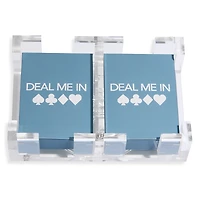 Lined Design Canasta Spinner Gift Set