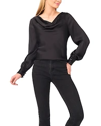 CeCe Long Sleeve Cowlneck Top