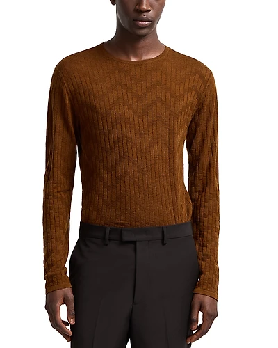 Emporio Arman Chevron Knit Sweater