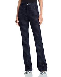 Cinq a Sept Shailene Metallic Pinstripe Pants