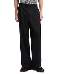 Emporio Armani Saglia Wide Leg Wool Trousers