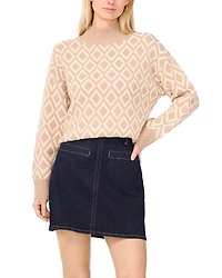 Vince Camuto Diamond Turtleneck Sweater