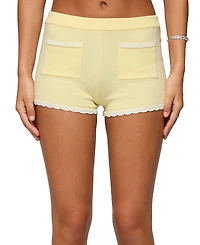Edikted Leila Scalloped Knit Shorts