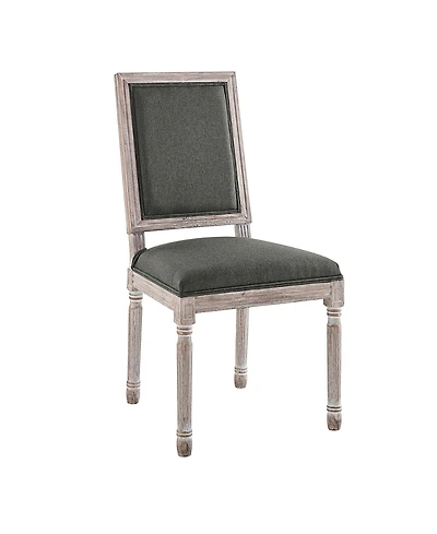 Modway Court French Vintage Upholstered Fabric Dining Side Chair