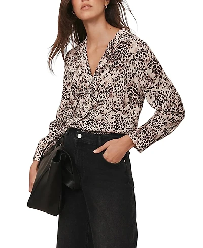 Mint Velvet Women's Animal Print Long Sleeve Shirt