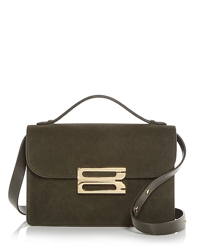 Victoria Beckham Dorian Suede Shoulder Bag