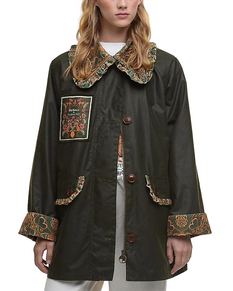 Barbour x Farm Rio Maria Clara Wax Jacket
