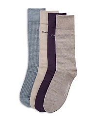 Calvin Klein Dress Crew Socks, Pack of 4