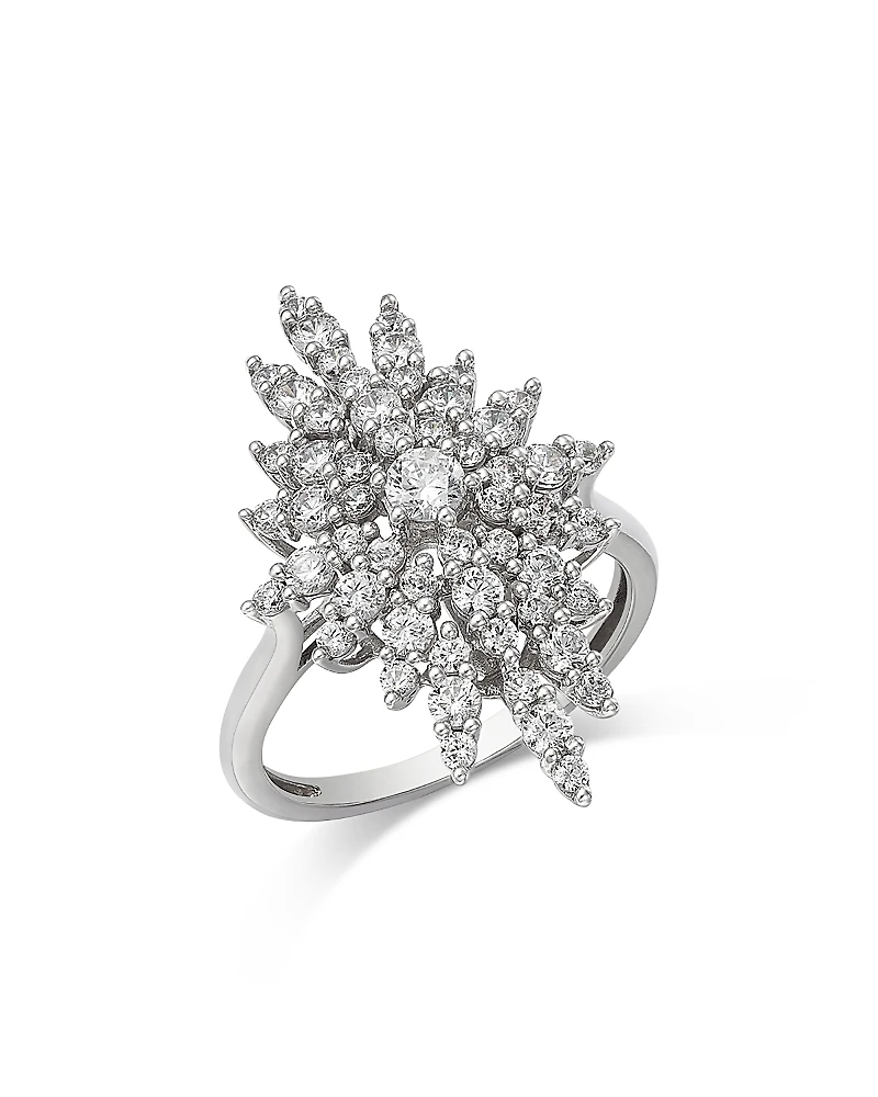 Bloomingdale's Fine Collection Diamond Retro Chic Starburst Statement Ring
