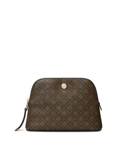 Tory Burch T Monogram Coated Canvas Cosmetic Case