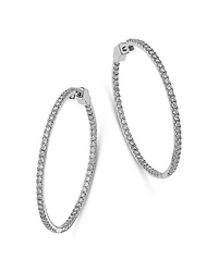 Bloomingdale's Fine Collection Luxe Collection Certified Lab Grown Diamond Inside Out Hoop Earrings