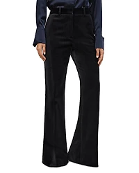 Reiss Verda Velvet Flare Trousers