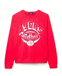 Junk Food Clothing Women's Nfl San Francisco 49ers Football Raglan Crew Fleece