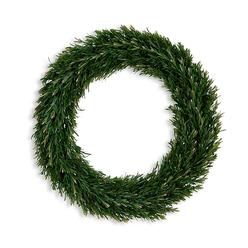 Nearly Natural 24 Uv Resistant Rosemary Artificial Wreath (Indoor/Outdoor)