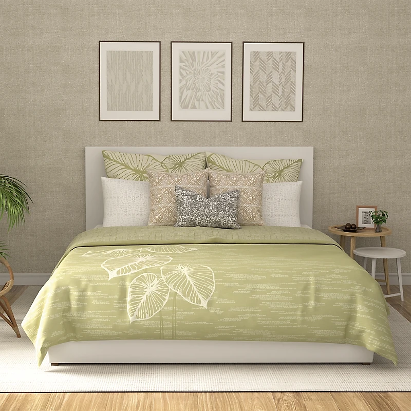 Noho Home Lo'i Kalo Comforter, Twin