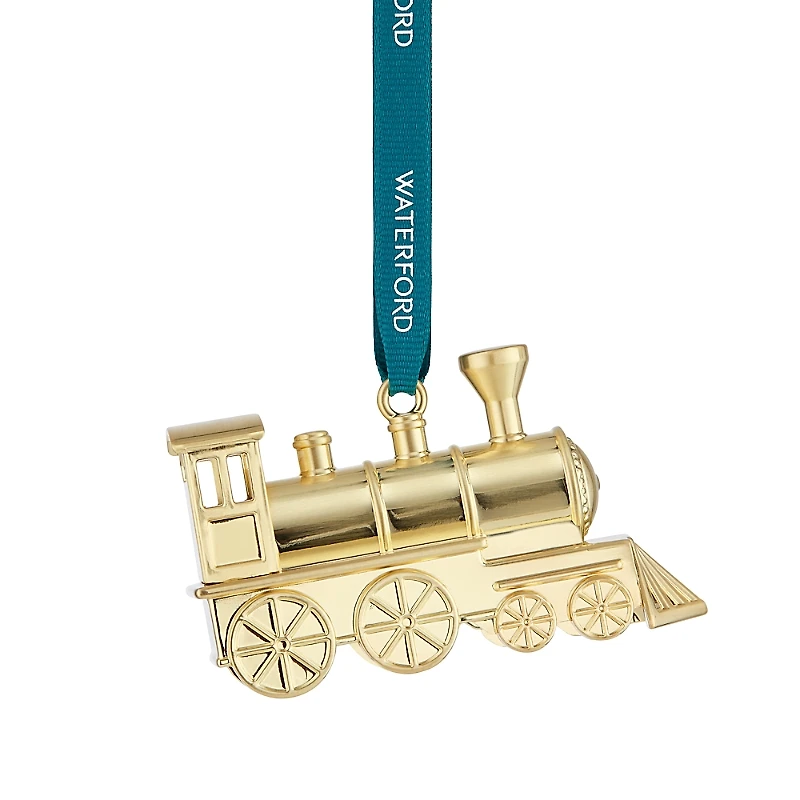 Waterford Steam Train Golden Ornament