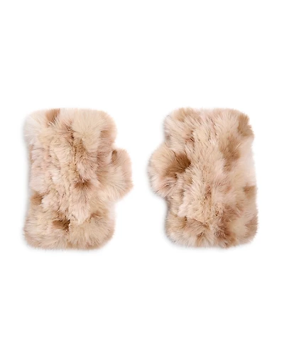 Surell Faux Fur Fingerless Mittens