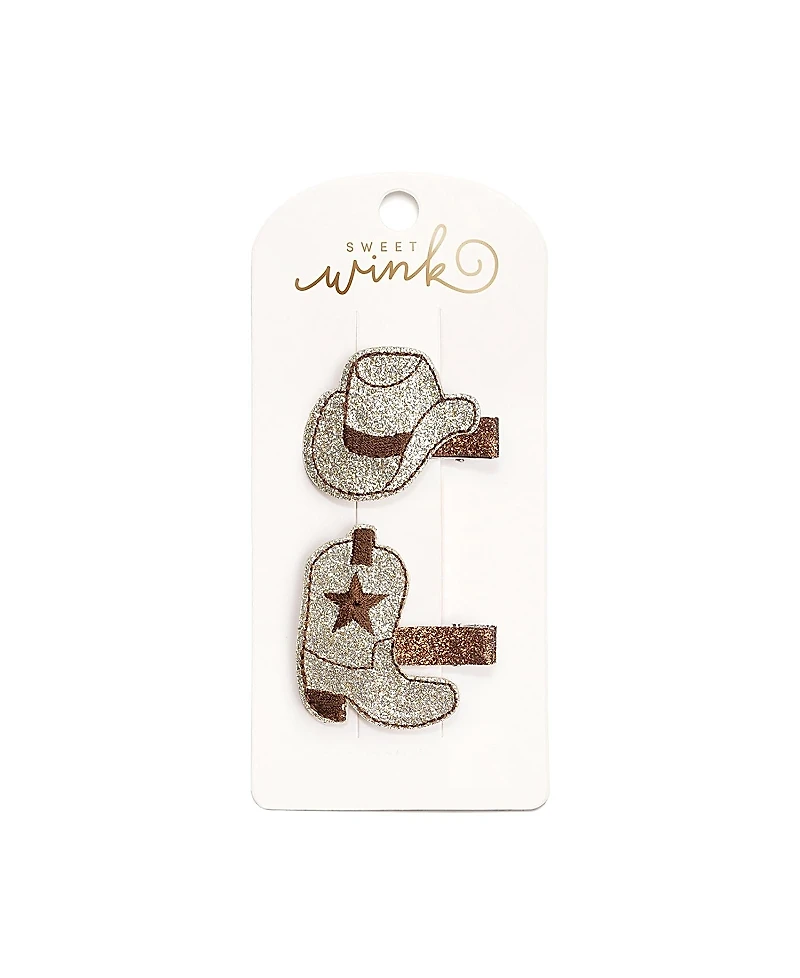 Sweet Wink Girls' Cowgirl Cutie Clip Set - Little Kid, Big Kid