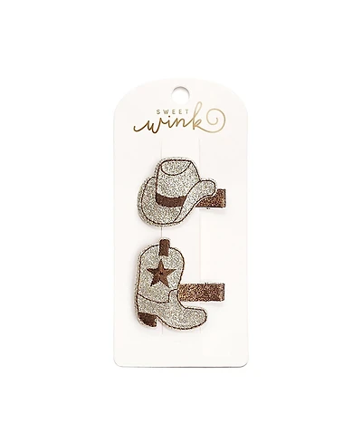 Sweet Wink Girls' Cowgirl Cutie Clip Set - Little Kid, Big Kid