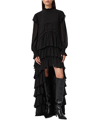 Allsaints Cavarly Long Sleeve Maxi Dress