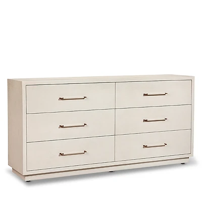 Interlude Home Taylor 6 Drawer Chest - Sand