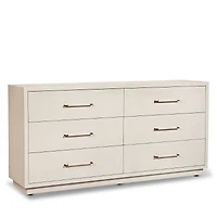Interlude Home Taylor 6 Drawer Chest - Sand