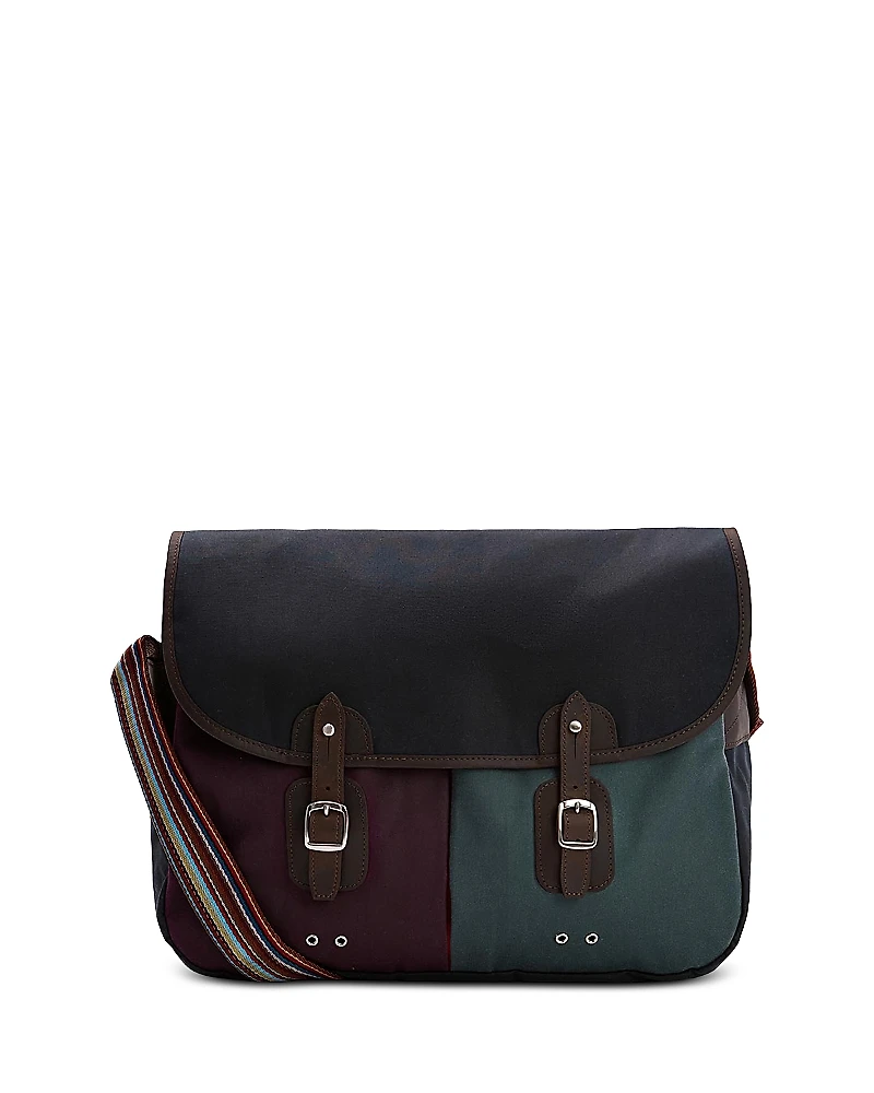 Barbour x Paul Smith Waxed Cotton Tarras Crossbody Bag