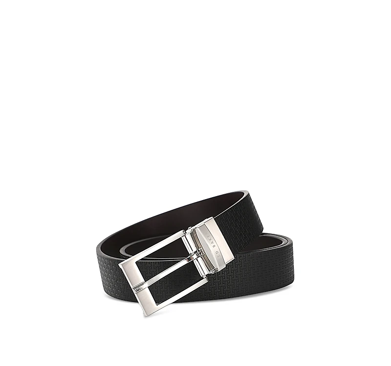 Ted Baker Men's T Embossed Leather Belt