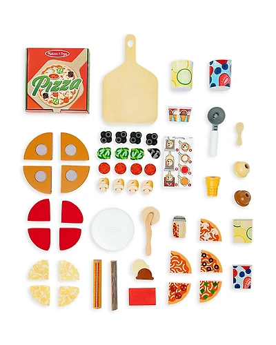 Melissa & Doug Wooden Pizza Food Truck Activity Center - Ages 3-7