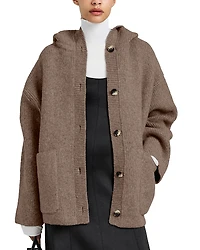 Proenza Schouler White Label Nelly Wool Hooded Jacket