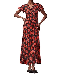 Ro & Zo Printed V-Neck Dress