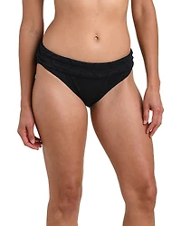 La Blanca Mantra Medallion Shirred Band Hipster Bikini Bottom