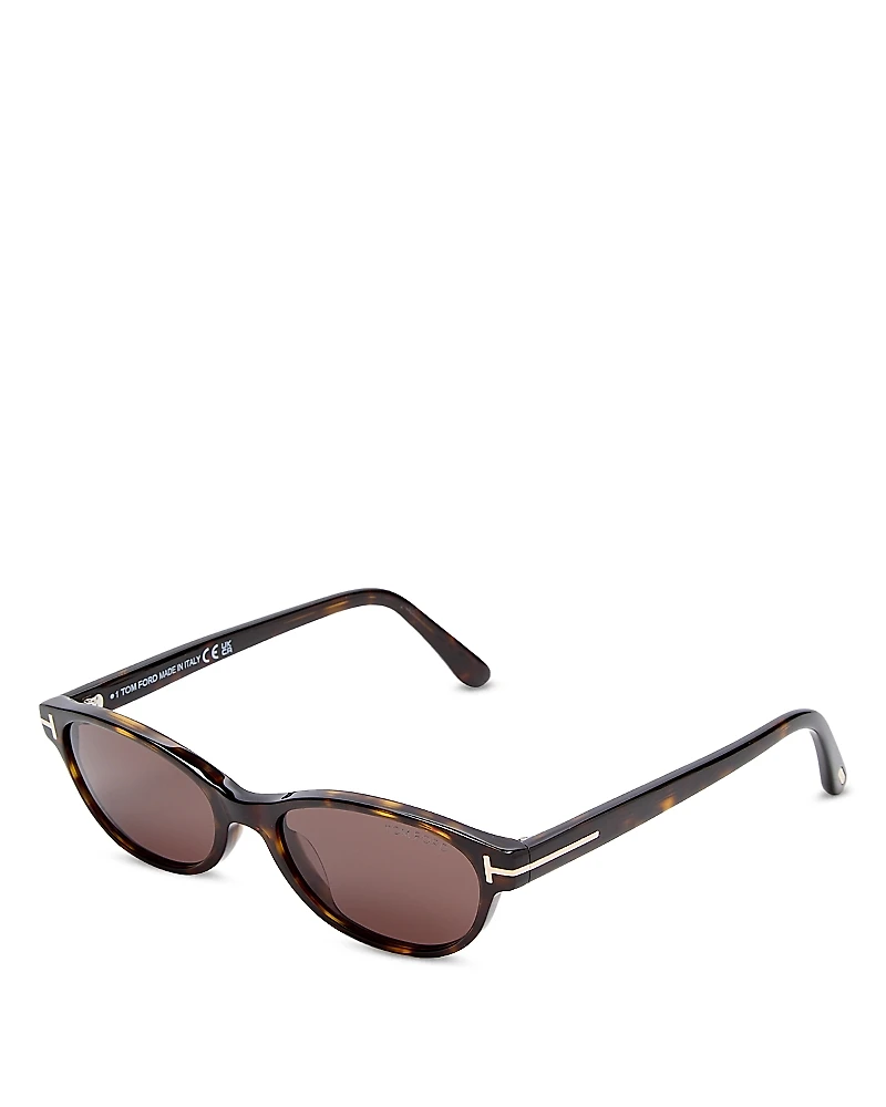 Tom Ford Chloe Oval Sunglasses, 52mm
